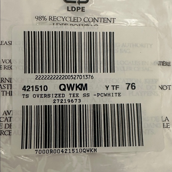 Victoria’s Secret ICON Oversized Graphic Tee White Size Medium - Picture 4 of 5